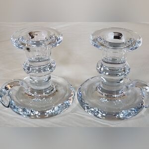 Holmegaard “Mars” Chambersticks – Signed MB (Michael Bang)